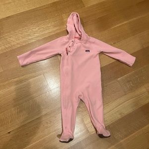 Patagonia Micro D fleece bunting - pink 18-24 months